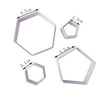 4 Pcs/lot Football Plastic Cutter Fondant Cookies Embosser Tool Set Mold Cake Decorating Sugarcraft Bakeware