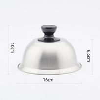 Cheese Melting Dome Round Pot Lids Cover Stainless Steel Burger Cover  Kitchen Cooking 16cm