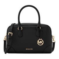 Michael Kors Thompson Logo Leather Shoulder Tote Bag Medium Women handbags Black 35S5G7OS6L-BLACK Basic Set (Bag+Dust Bag)