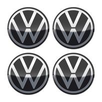 2026 Karštas VOLKSWAGEN VW 4 vnt. 56/60/65/70/75mm Automobilio ratų centrinės stebulės dangteliai Lipdukas Ženklelis Volkswagen VW B5 GTI Golf 5 7 Caddy 56mm