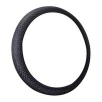 Vairo Pagalvėlė Mikropluošto Puiki Dekoro Elastinga Universali 38CM Automobilio Vairo Dangtelis Automobiliui juoda