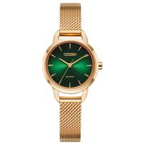 Citizen JT Sweet Water Bomb Business Casual Gift Quartz Movement Stainless Steel Strap Watch Women watches Green EQ3003-50W EQ3003-50W black