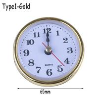 Practical Classic Mute Roman Numeral Gold Trim Movement Insert  DIY Parts  Shellhard  Clock Quartz Mechanism white
