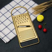 Gold-plated Brass Silver Surface Plane Grater Stainless Steel Grater Scraper Grater Kitchen Accessories Rallador Drop Shipping žalvaris