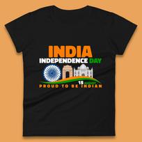 India Independence Day 15th August Proud To Be Indian Famous Monuments Of India Womens Tee T Shirt Mens Tops Unisex Top L