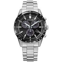 CITIZEN COLLECTION Chronograph 10 ATM water Business [CITIZEN] Watch, Eco-Drive (solar-powered), resistance, style, Silver/Black, BL5614-59E, Men's