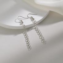 Clear Ice Cube Earrings Geometry Unusual Drop Earrings for Girl Korean Fashion Jewelry Luxury Accessories for Women's Party
