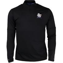 Nike Dri-FIT Raidės Stovintis Apykaklės Pusiau Užtraukiamas Greitai Džiūstantis Bėgimo Laisvalaikio Ilgomis Rankovėmis T-shirt Vyriški Viršutiniai Drabužiai Juoda FN3300-010 XL