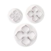 3Pcs Set Fondant Hydrangea Plunger Cutter Plastic Flower Mold Cake Decorating DIY Baking Supplies for Birthday Kitchen Use