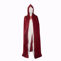 Multi-Color Grim Reaper Velvet Cape - Halloween Witch, Wizard, and Cosplay Cloak for Adults and Children 60 cm bordinė