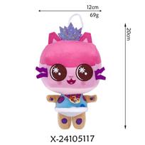 2026 8pcs New Gabbys doll house Plush Toy Mercat Cartoon Stuffed Animals Smiling Cat Car Cat Hug Gaby Girl Birthday Gift! 1set pink