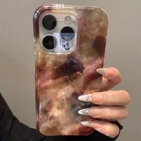 Phone Case For IPhone 11 12 13 14 15 16 17 Pro Max Plus 16E 17 Air With Flowing Sand Retro Fashion Shell Cover Hard Funda iphone 17