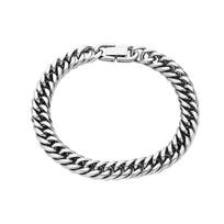 Stainless Steel Men's Trendy Cuban Hip Hop Titanium Bracelet