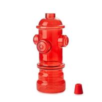 Glass water bottle drinks hydrant red for a firefighter funny 1.2 l