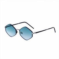 Y2K Sun Glasses Metal Frame Shades Eyewear Vintage Polygon Sunglasses  Driving Style F