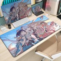 HD Printed Anime Mouse Pad Cute Cosmic Princess Kaguya Iroha Sakayori Yachiyo Runami Non-Slip Keyboard Mat for Geeks And Gamers 600x300x2mm