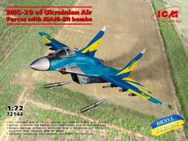 ICM - Mikoyan MiG-29 of Ukrainian Air Force with JDAM-ER bombs, 1/72, 72144