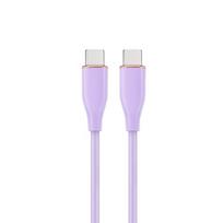 Kabelis Gembird Premium silicon USB Type-C Male - USB Type-C Male 1.5m Violet