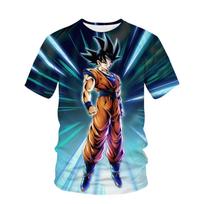 2025 Classic Anime Dragon-Ball  Printing Children Boys Girls Summer New 3D Casual Cool Style Kids Clothing 110