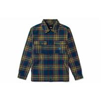 Vans Plaid Skull Pirate Parrot Emblem Print Polo Jacket Men Jacket Yellow VN0A54JHZ6Z XXL