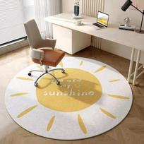 Carpet For Live Room Round Sofa Non-Slip Carpet Office Computer Study Light Luxury Rug For Bedroom Floor Mat Home Decorat 80X80CM (2.6X2.6FT