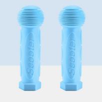Rubber Bike Bicycle Handle Bar Grips Tricycle Scooter Handlebar For Kids Child žalsvai mėlyna
