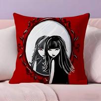 Comics E-Emily The S-StrangeS Pillow Case  Ultra Soft Skin Friendly Fabric Cloud Like Comfort & Concealed Zipper 12x12Inch