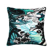 Pillow Case Frutiger Aero Graphic  Pillow Cover For Chair Sofa Home Decor Vintage Pillowcases 12x12Inch