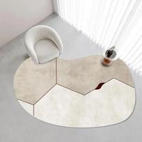 Minimalist Line Living Room Carpet, With The Sofa Fully Carpeted, Is Anti-Slip And Suitable For Home Decoration 80X120CM(2.6X3.9FT