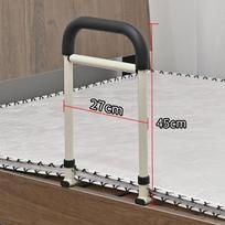 Foldable Pregnant Woman Getting Up Auxiliary Frame Bedside Armrest Elderly Person Anti Fall Safety Guardrail gray