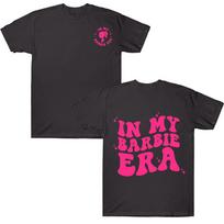 Barbie Cotton T-Shirts in My Barbie Era Graphic T Shirt Sweet Party Girls Tees Female Summer Short Sleeve Top Fashion Women Gift XS juoda