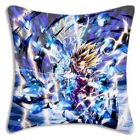 Son Goku God Silver Cartoon Pillow Covers Cartoon Sofa Decorative Home Double-sided Printing Short Plush Cute Cushion Coverbza,(3) 30x30cm