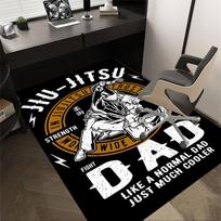1pc JIU JITSU FIGHT Carpet, Office Rug Outdoor Mat Home Decor Area Carpet Festival 60cm by 90cm
