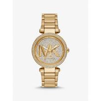 Michael Kors Parker Pavé Auksinio Atspalvio Logotipo Laikrodis MK7283 auksas