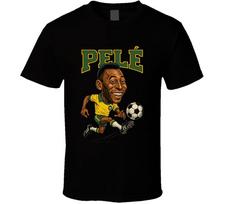 Pele Vintage Retro Caricature T Shirt Mens Womens Tees Top 3XL