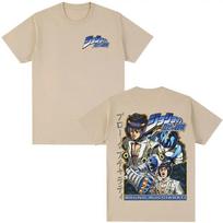 Anime JoJo Bizarre Adventure T-shirt Bruno Buccellati Manga T-shirts Men's Women Cotton Casual Short Sleeves T Shirt Streetwear 4XL