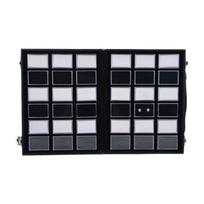 Portable Acrylic Jewelry Display Case with Leather Handle Storageing Box for Necklaces Earrings Storage and Travel
