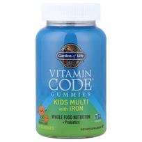 Garden of Life Vitamin Code Vaikams Multi Guminukai, Apelsinų Skonio, su Gežimi, 90 Vnt. 1 ea - 90 ea