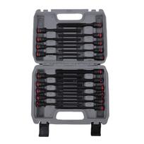 20PCS 3 8 Inch Drive Long Impact Hex Bit Socket Set S2 Alloy Steel SAE and Metric Long Impact Wrench Drill Bit Socket