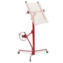 4877 mm Drywall Lift, Heavy-Duty 68 kg Sheetrock Hoist with Adjustable Telescoping Arm, Lockable Wheels, Drywall Lifter Panel Jack Hoist Tools Ideal