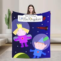 Ben Holly Cartoon Little Kingdoms Blankets Velvet Autumn Winter Magic-Movie Multifunction Warm Throw Blankets for Bedspread 75x90cm