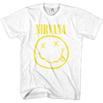 26 Nirvana Yellow Logo Licensed T-Shirt Men's- Unisex T-Shirt S įvairiaspalvis