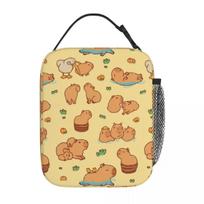 Capybara Insulated Lunch Bags Waterproof Picnic Bags Thermal Cooler Lunch Box Lunch Tote for Woman Work Children School S įvairiaspalvis