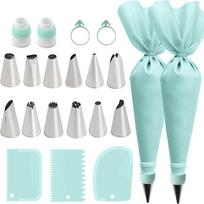 Stainless Steel Kitchen Baking Cake Decorating Tool Silicone Piping Nozzles