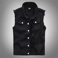 Men New Fashion Solid Denim Vest Casual Cowboy Sleeveless Jean Jacket Outerwear for Daily Casual Wear Layering M juoda