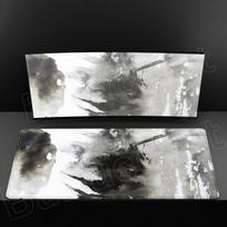 Cool Samurai Warrior Rubber XXL Mouse Pad Game Console Computer Accessories Keyboard Desk Mouse Pad Office Game Desk Accessories 300x600mm