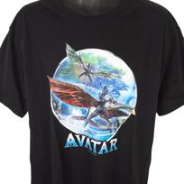Avatar 100% Cotton T-shirt Mens Tees Top Mens Size XL Black Banshee Flight The Way Of Water Movie Promo S įvairiaspalvis