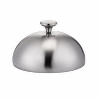 Stainless Steel Dome Burger Cover Round Restaurant Cuisine Cover Food Cover  Grilling 14 cm/5.51 in sidabras