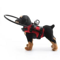 Adjustable Anti-Collision Ring Breathable Blind Dog Harness Pet Collision Collar  Outdoor Walking S raudona
