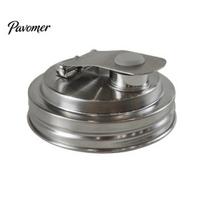 Wide Mouth Mason Jar Lids Stainless Steel Lids, Leak-Proof Canning with Dishwasher Safe Covers Silicone Seal, Reusable Metal Drinking Cap for 1pc